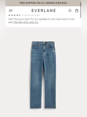 Everlane Women’s  Way-high Cotton Organic Jean